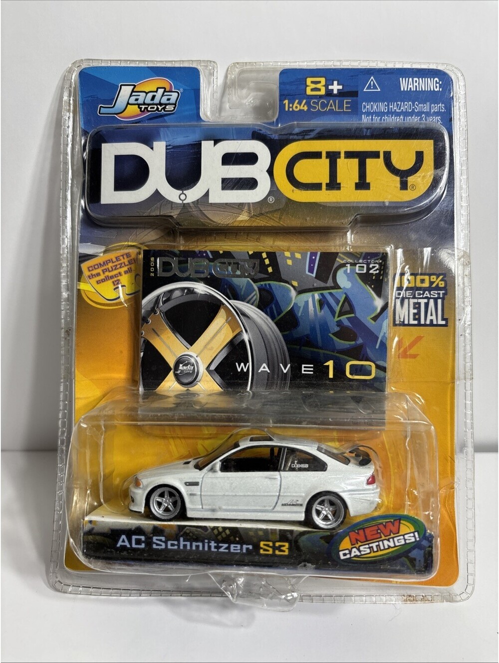 Jada Toys Dub City Euro-Spec 1:64 2003 BMW AC Schnitzer S3 White Diecast